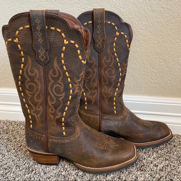 justin cowboy boots womens